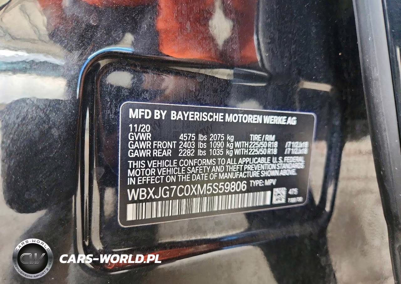 2021 BMW X1 Sdrive28I VIN:WBXJG7C0XM5S59806 - 13