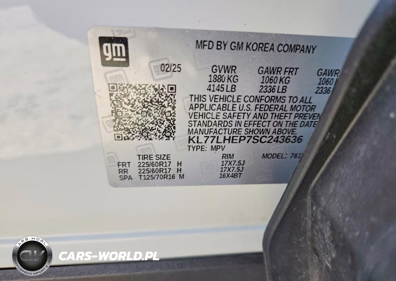 2025 Chevrolet Trax 1Lt VIN:KL77LHEP7SC243636 - 12