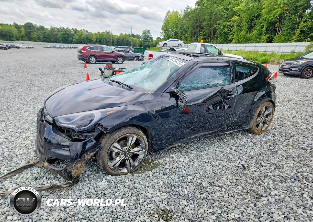 2017 Hyundai Veloster Value Edition VIN:KMHTC6AD5HU322609 - 1