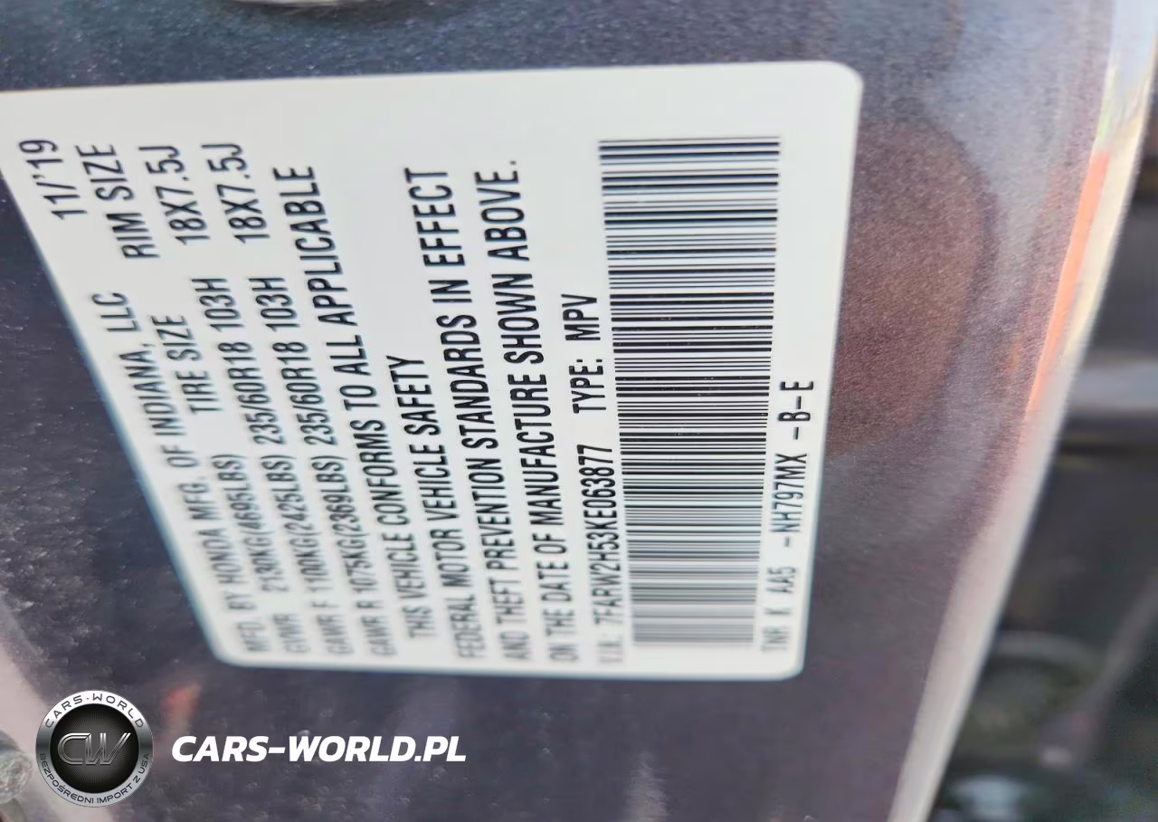 2019 Honda Cr-V Ex VIN:7FARW2H53KE063877 - 12