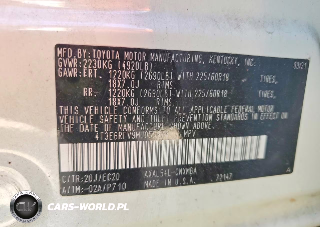 2021 Toyota Rav4 Xse VIN:4T3E6RFV9MU055978 - 13