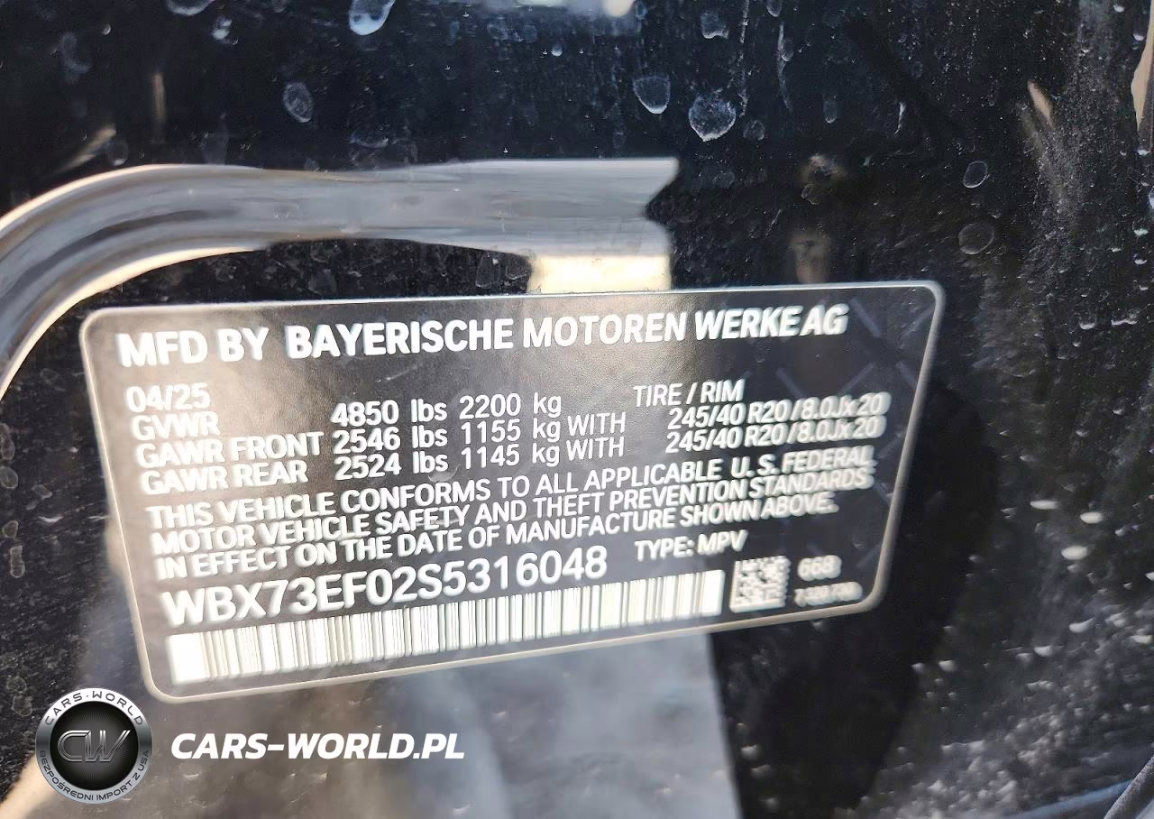 2025 BMW X1 xDrive28I VIN:WBX73EF02S5316048 - 12