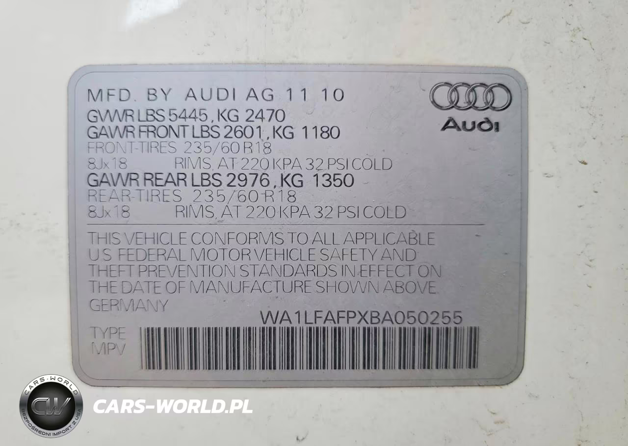 2011 Audi Q5 Premium Plus VIN:WA1LFAFPXBA050255 - 13