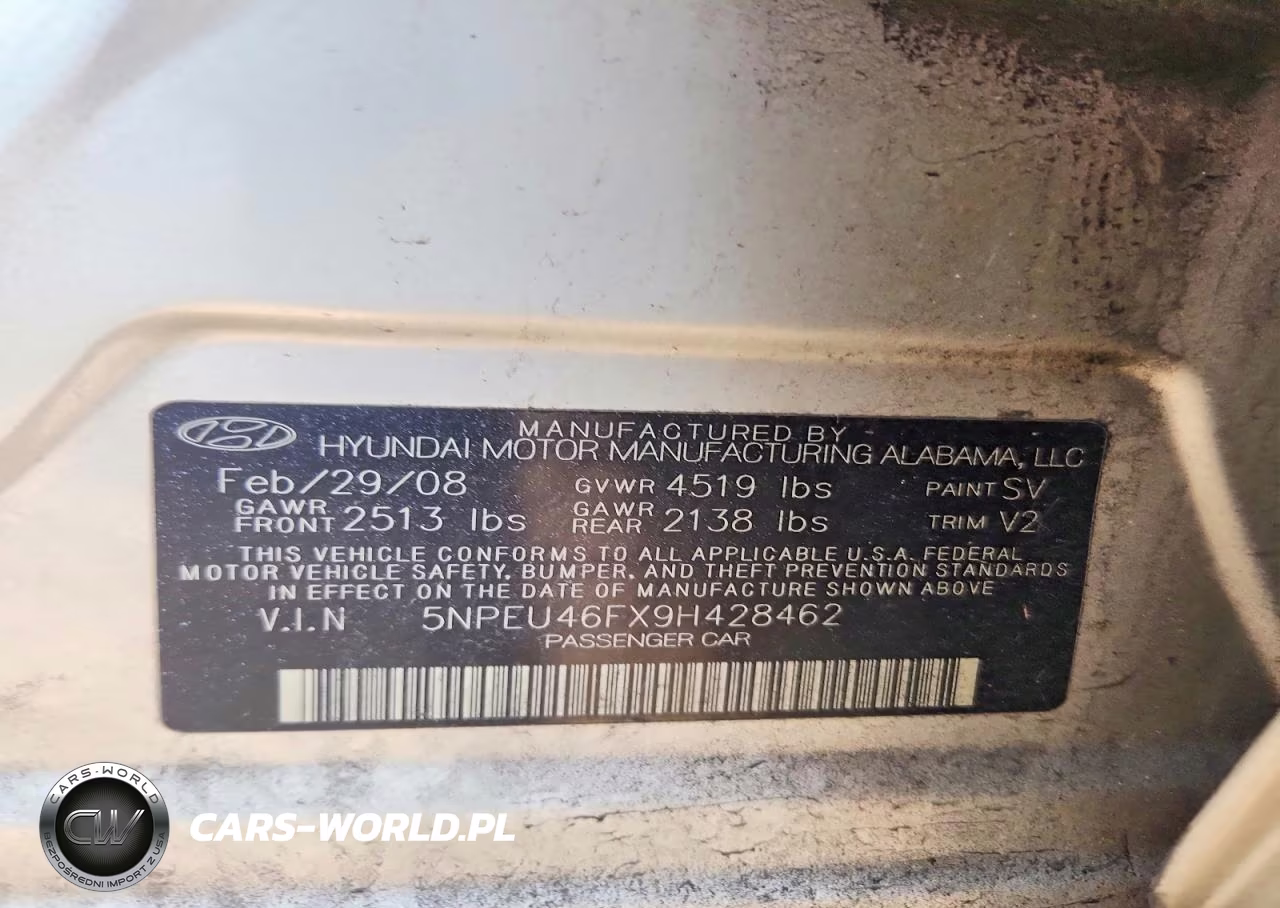 2009 Hyundai Sonata Limited V6 VIN:5NPEU46FX9H428462 - 13