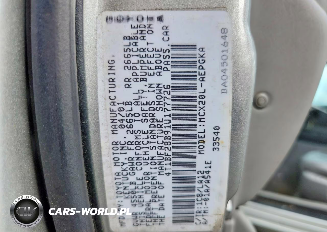 2001 Toyota Avalon Xls VIN:4T1BF28B91U177726 - 12