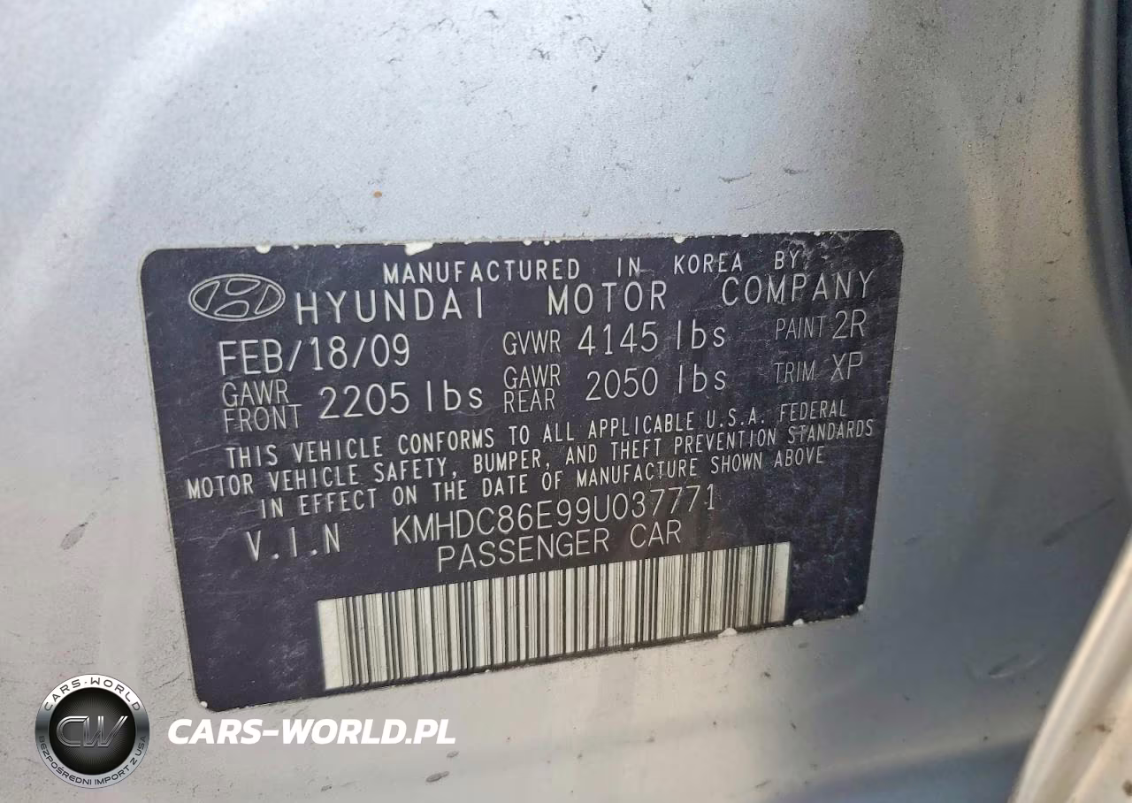 2009 Hyundai Elantra Touring VIN:KMHDC86E99U037771 - 12