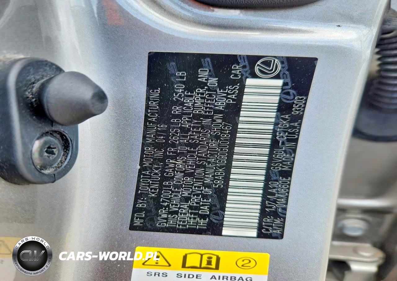 2016 Lexus Es 350 VIN:58ABK1GG0GU018467 - 12