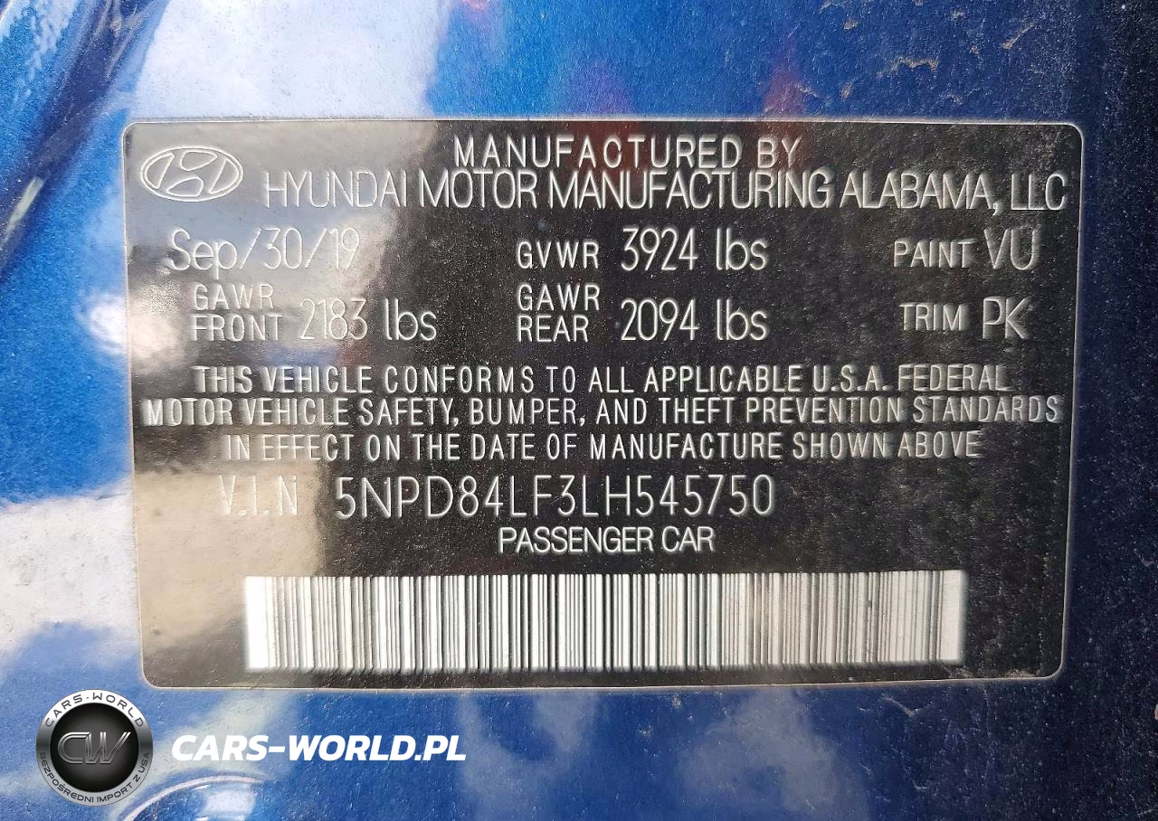 2020 Hyundai Elantra Sel VIN:5NPD84LF3LH545750 - 13
