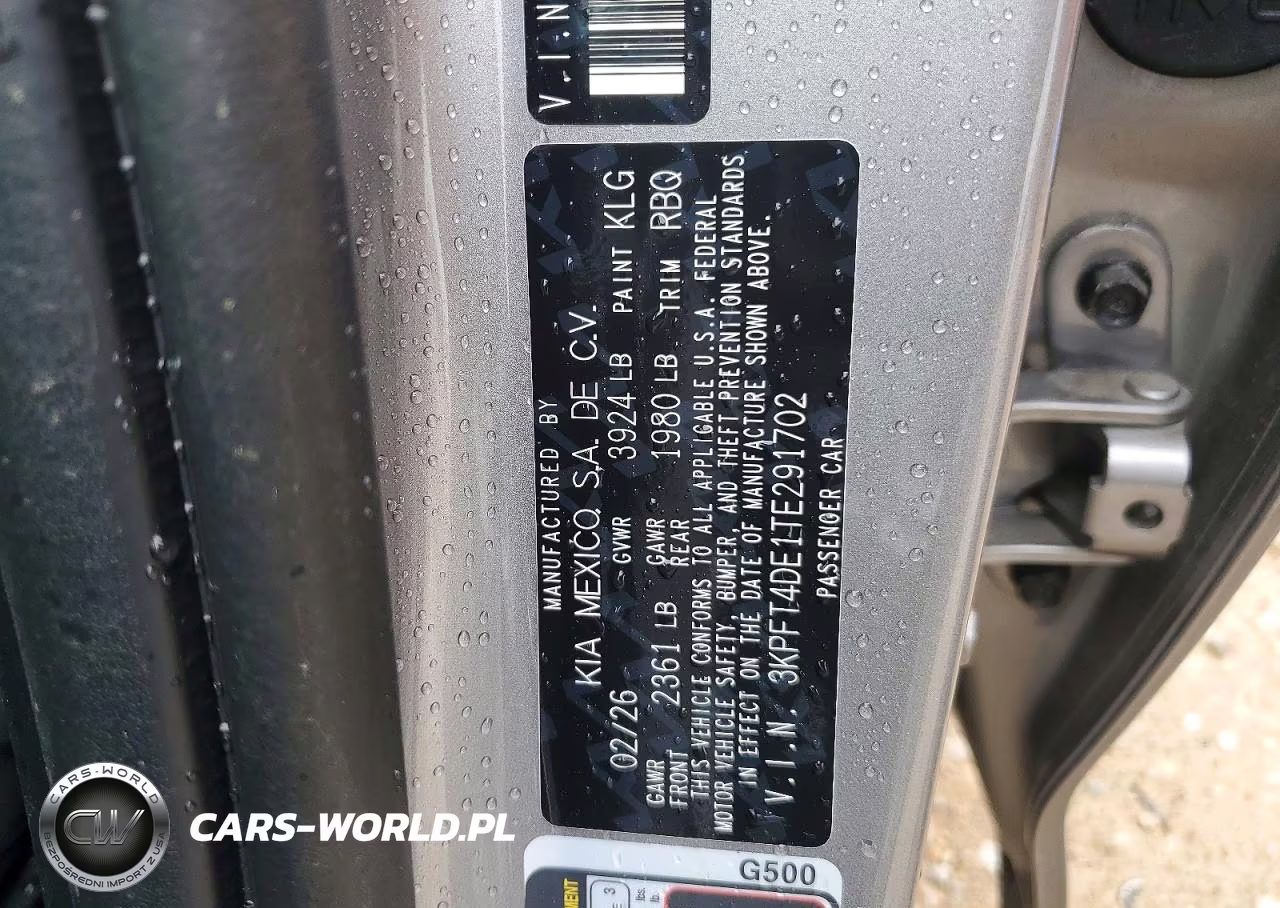 2026 Kia K4 Lxs VIN:3KPFT4DE1TE291702 - 12