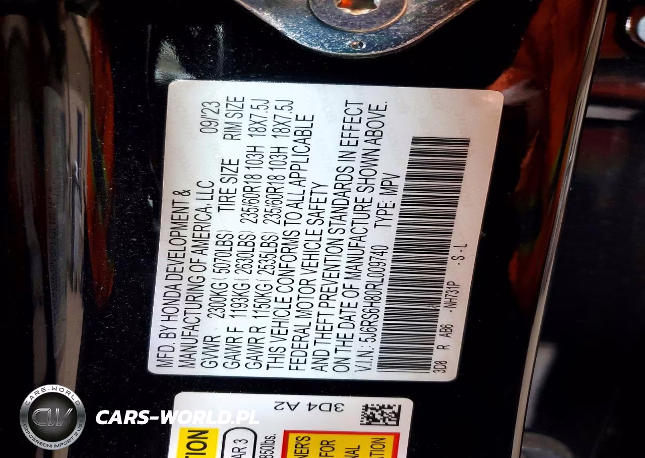 2024 Honda Cr-V Sport-L VIN:5J6RS6H80RL009740 - 13