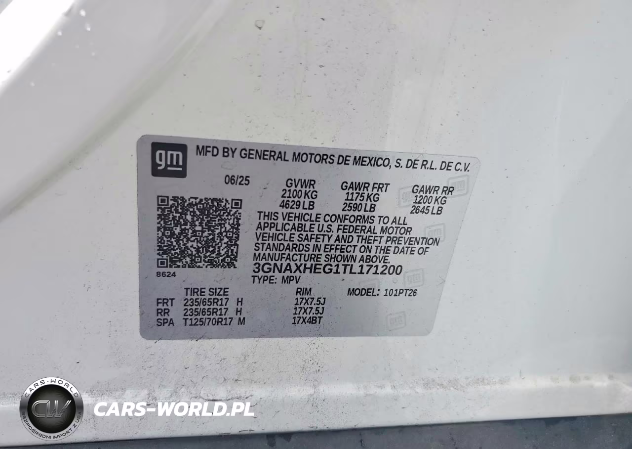 2026 Chevrolet Equinox Lt VIN:3GNAXHEG1TL171200 - 12