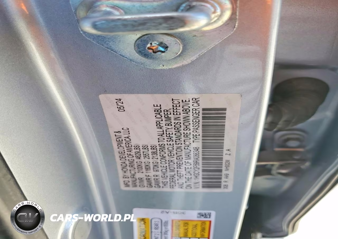 2024 Honda Accord Hybrid Sport VIN:1HGCY2F59RA066348 - 12