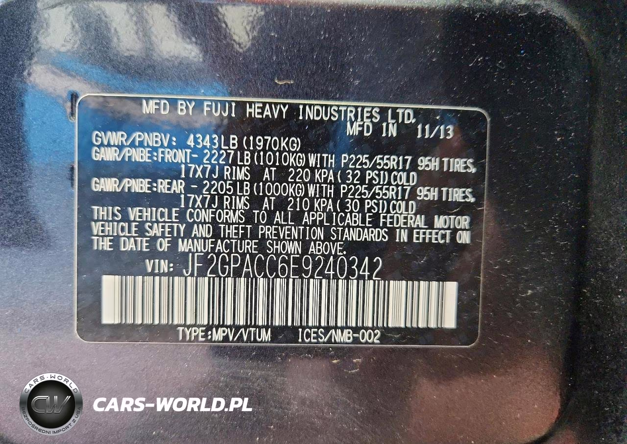 2014 Subaru Xv Crosstrek 2.0 Premium VIN:JF2GPACC6E9240342 - 13