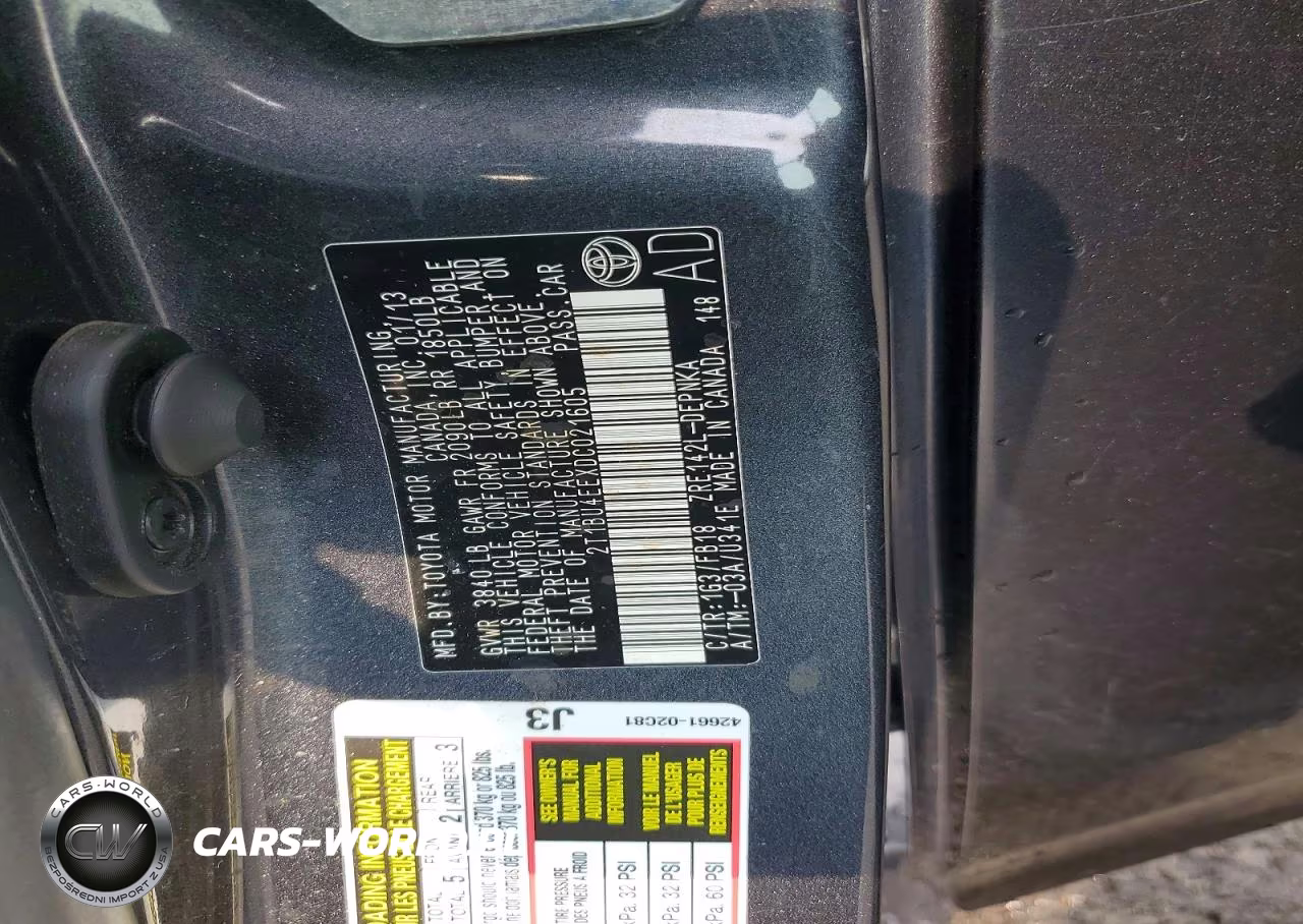 2013 Toyota Corolla Le VIN:2T1BU4EEXDC021605 - 13