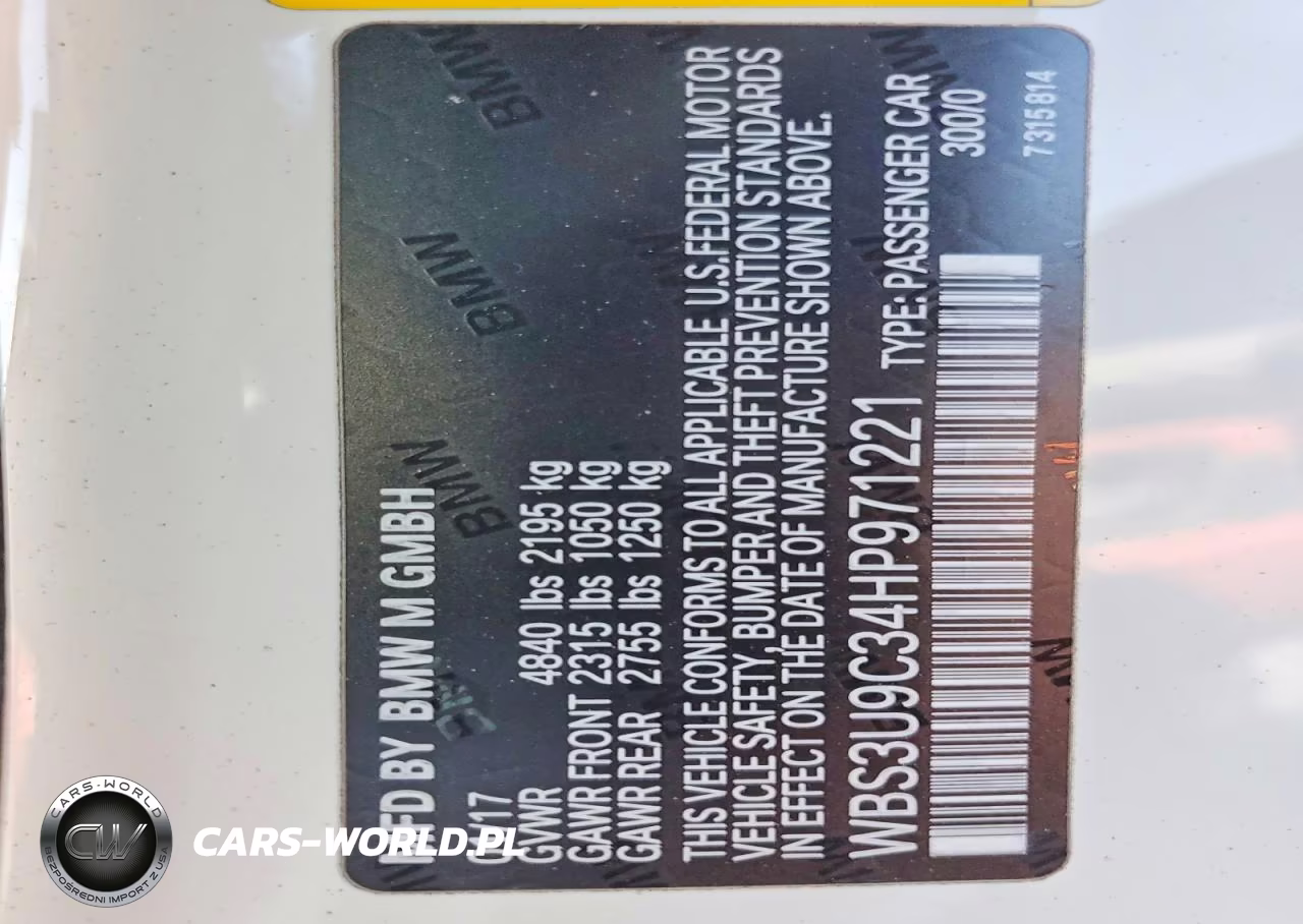 2017 BMW M4 VIN:WBS3U9C34HP971221 - 12