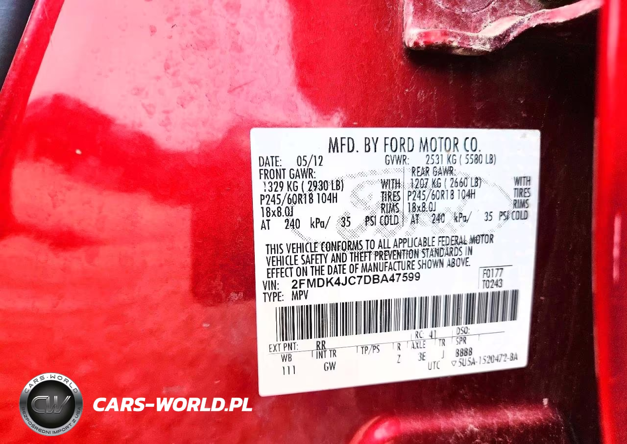 2013 Ford Edge Sel VIN:2FMDK4JC7DBA47599 - 13