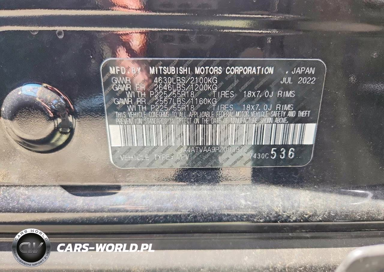 2023 Mitsubishi Eclipse Cross Le VIN:JA4ATVAA9PZ003978 - 13