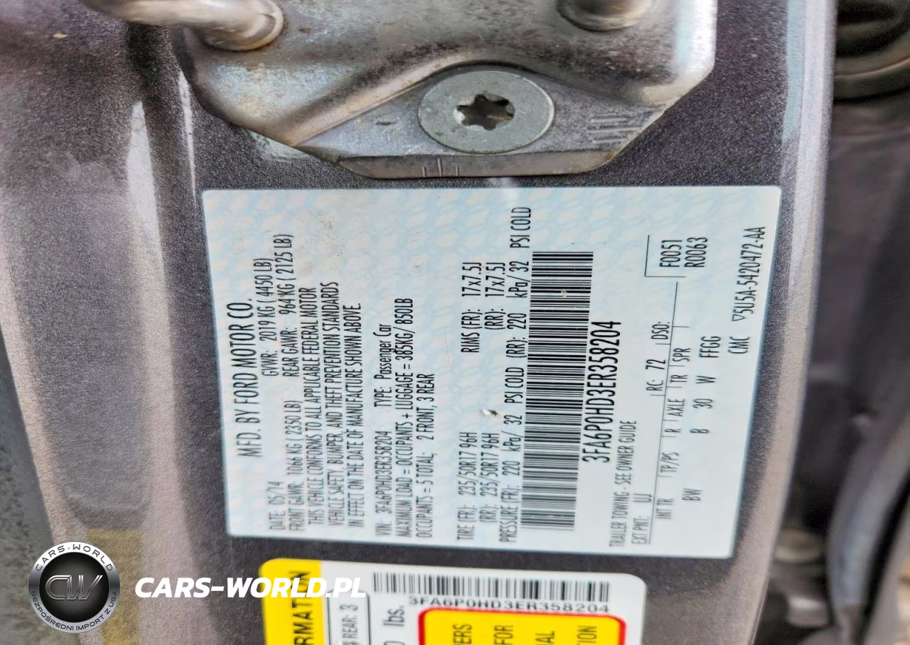 2014 Ford Fusion Se VIN:3FA6P0HD3ER358204 - 12
