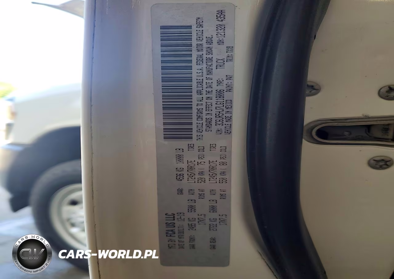 2020 Ram 2500 Tradesman VIN:3C6UR5HJ7LG118006 - 12