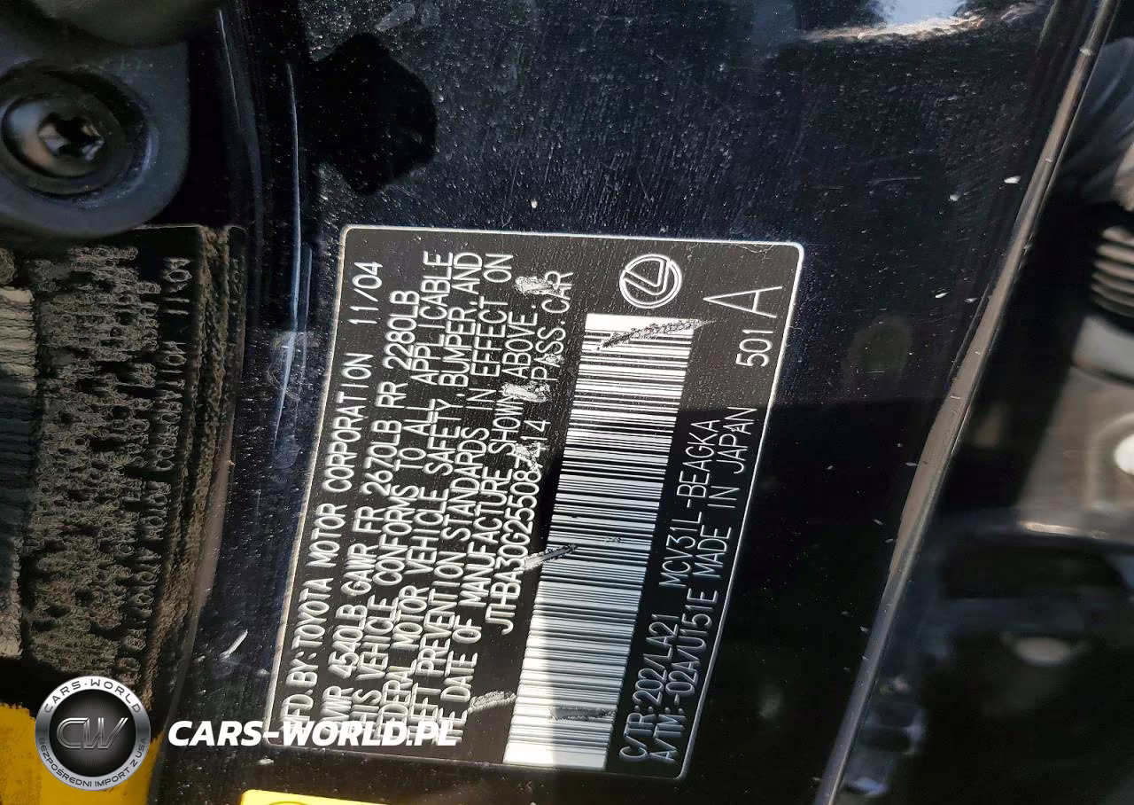 2005 Lexus Es 330 VIN:JTHBA30G255087414 - 12