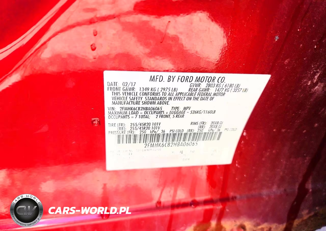 2017 FLEX SEL FLEX SEL SEL VIN:2FMHK6C82HBA06065 - 13