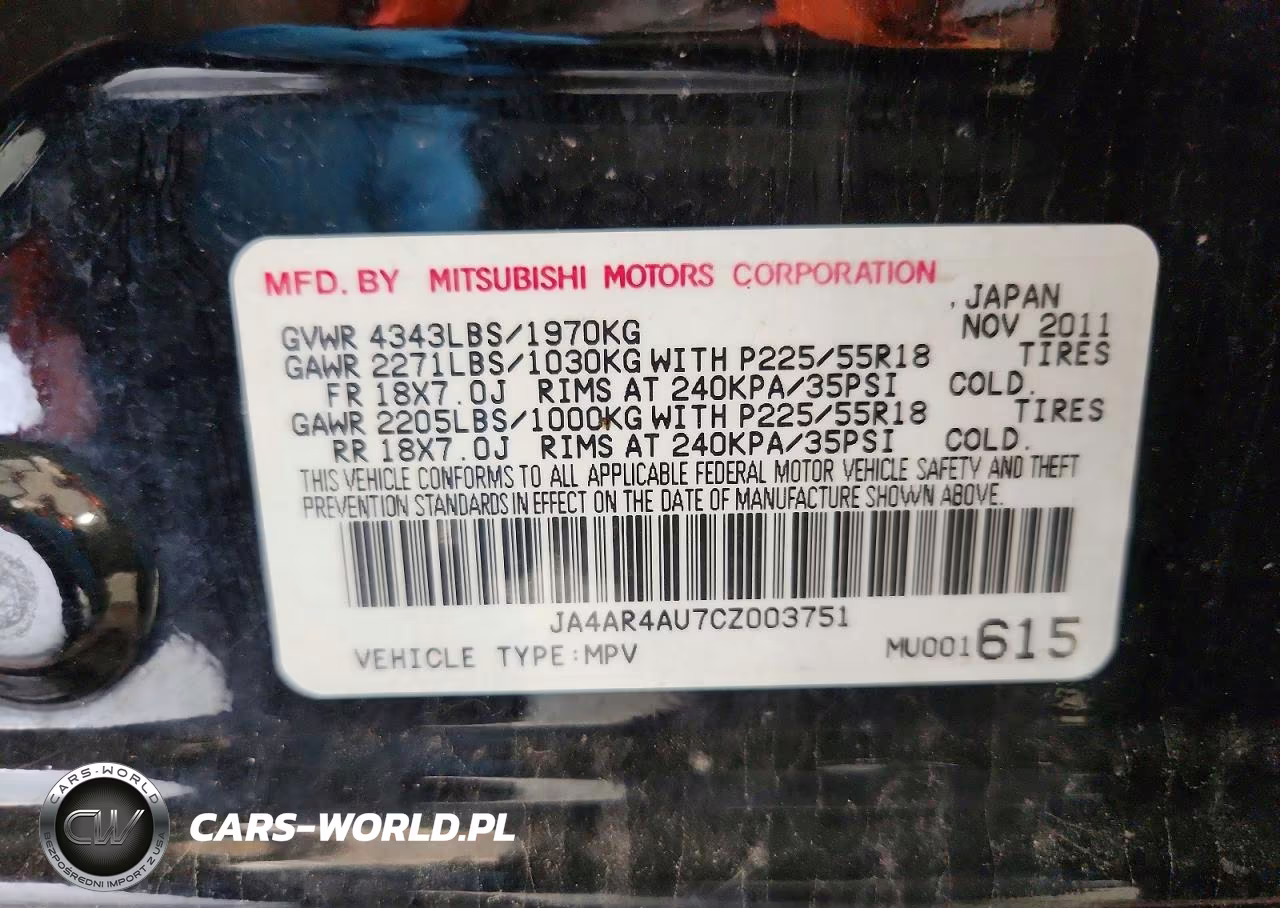 2012 Mitsubishi Outlander Sport Se VIN:JA4AR4AU7CZ003751 - 14