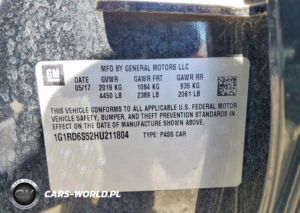 2017 Chevrolet Volt Premier VIN:1G1RD6S52HU211804 - 13