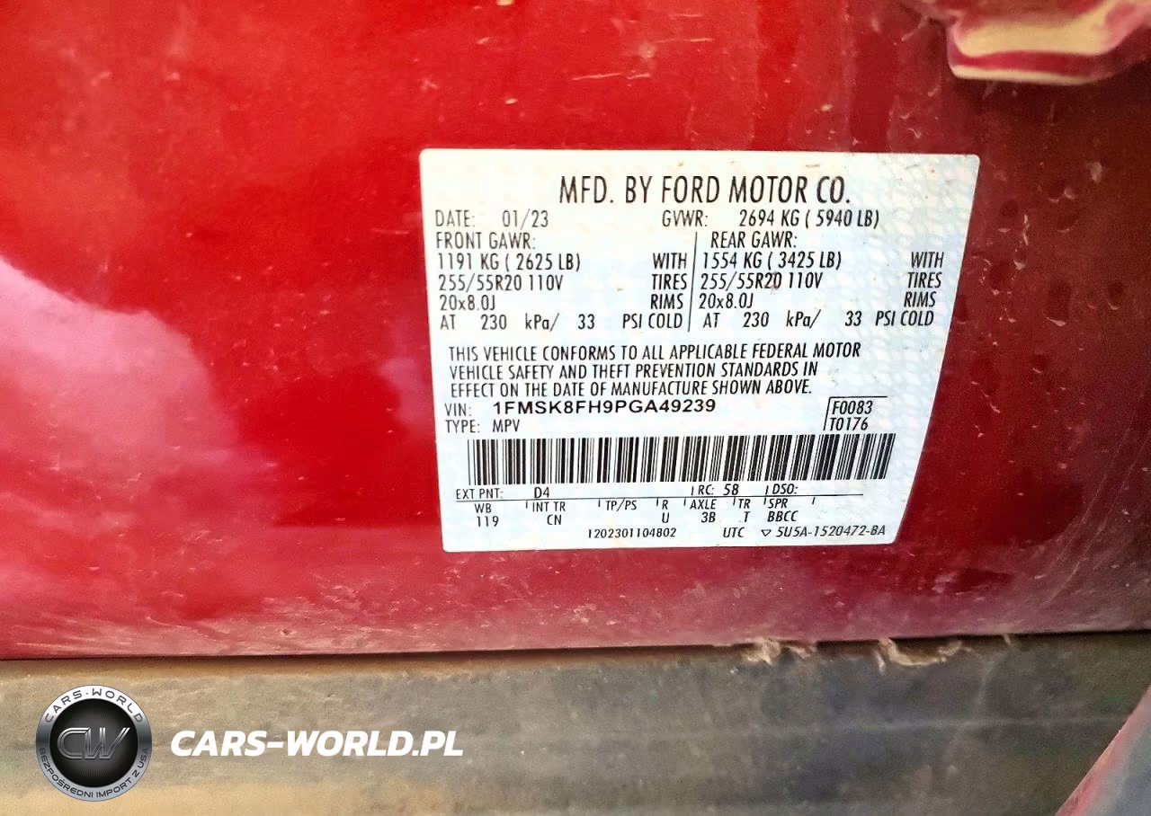 2023 Ford Explorer Limited VIN:1FMSK8FH9PGA49239 - 13