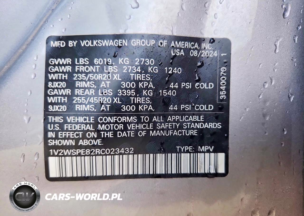 2024 Volkswagen Id.4 Pro S VIN:1V2WSPE82RC023432 - 12