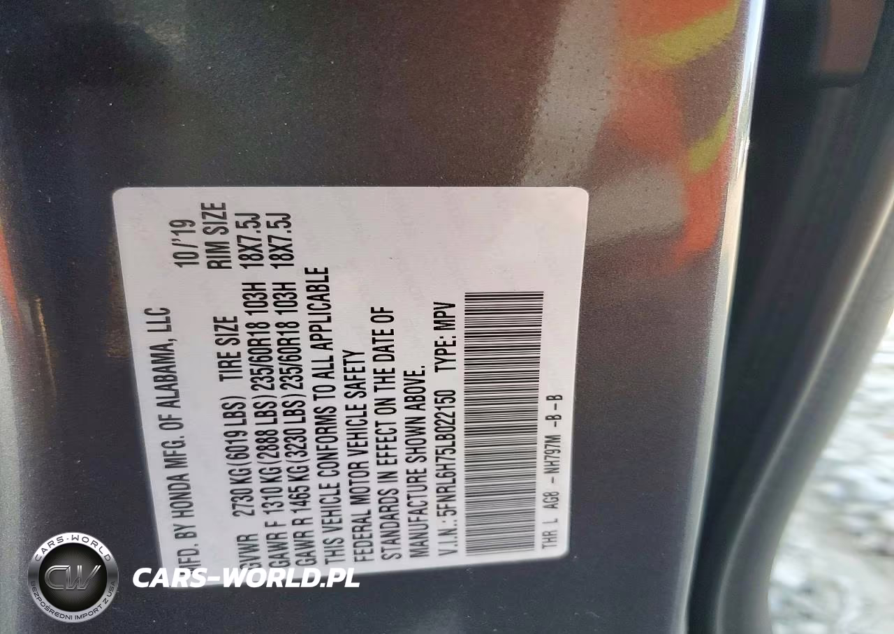 2020 Honda Odyssey Exl VIN:5FNRL6H75LB022150 - 13