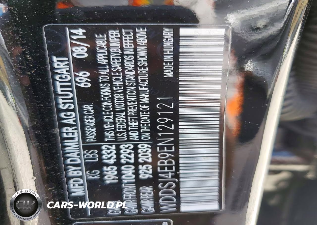 2014 Mercedes-Benz Cla 250 VIN:WDDSJ4EB9EN129121 - 12
