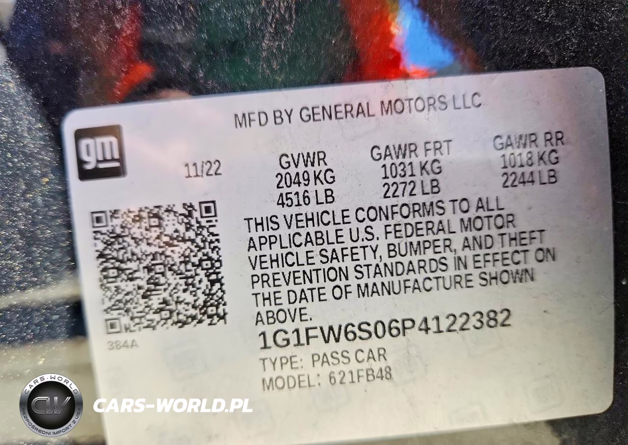 2023 Chevrolet Bolt Ev 1Lt VIN:1G1FW6S06P4122382 - 12