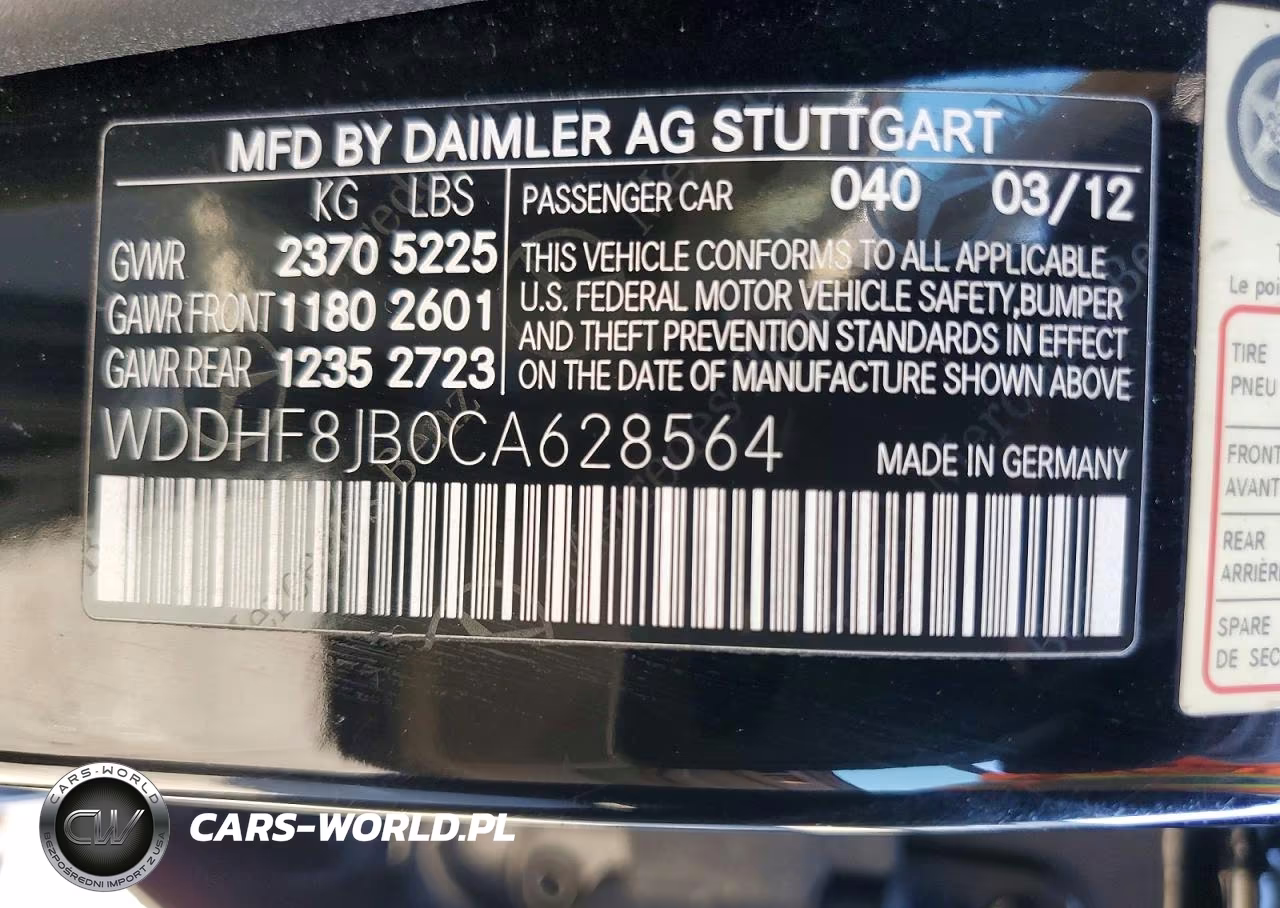 2012 Mercedes-Benz E 350 4Matic VIN:WDDHF8JB0CA628564 - 12