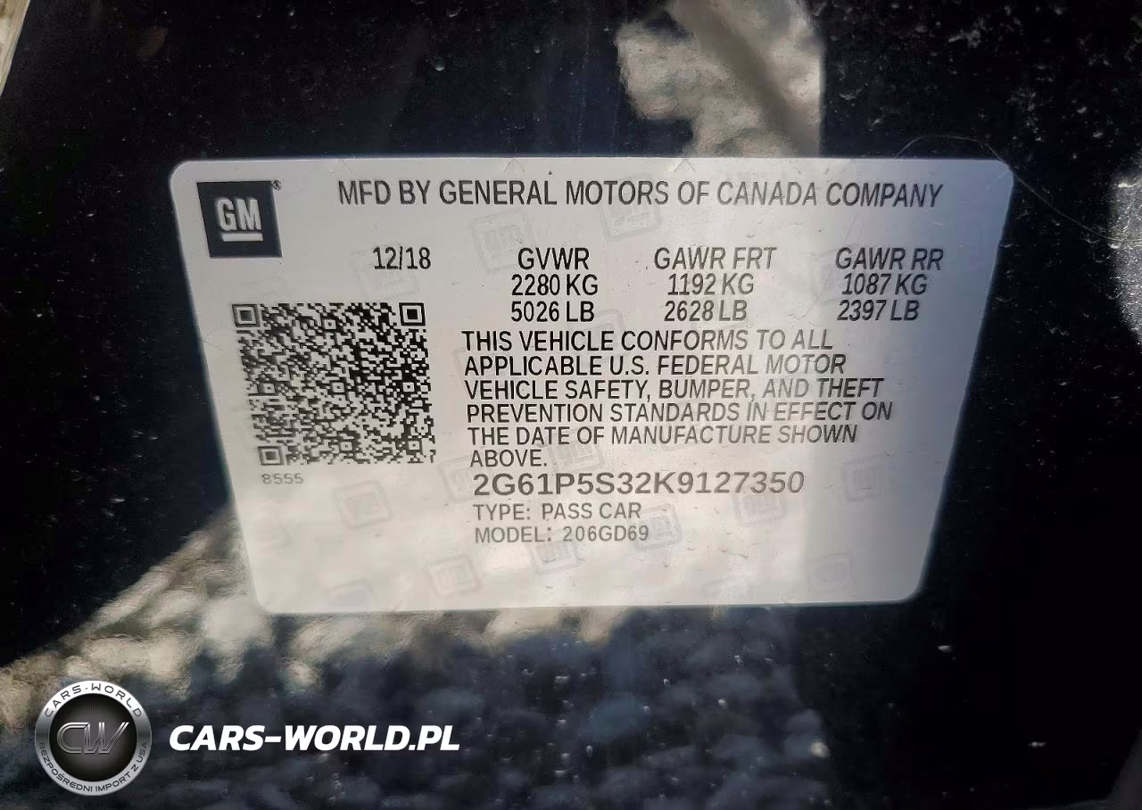 2019 Cadillac Xts Premium Luxury VIN:2G61P5S32K9127350 - 12