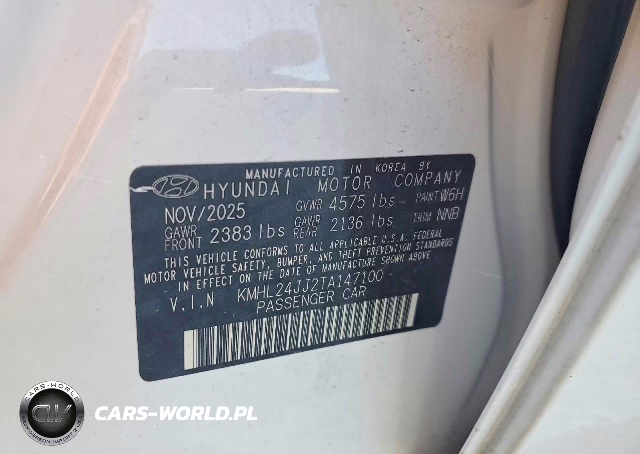 2026 Hyundai Sonata Hybrid Blue VIN:KMHL24JJ2TA147100 - 13