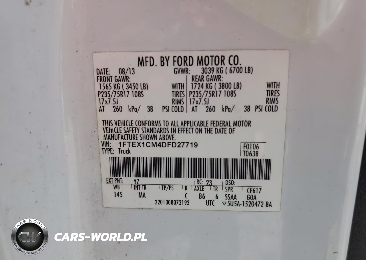 2013 Ford F150 Super Cab VIN:1FTEX1CM4DFD27719 - 12