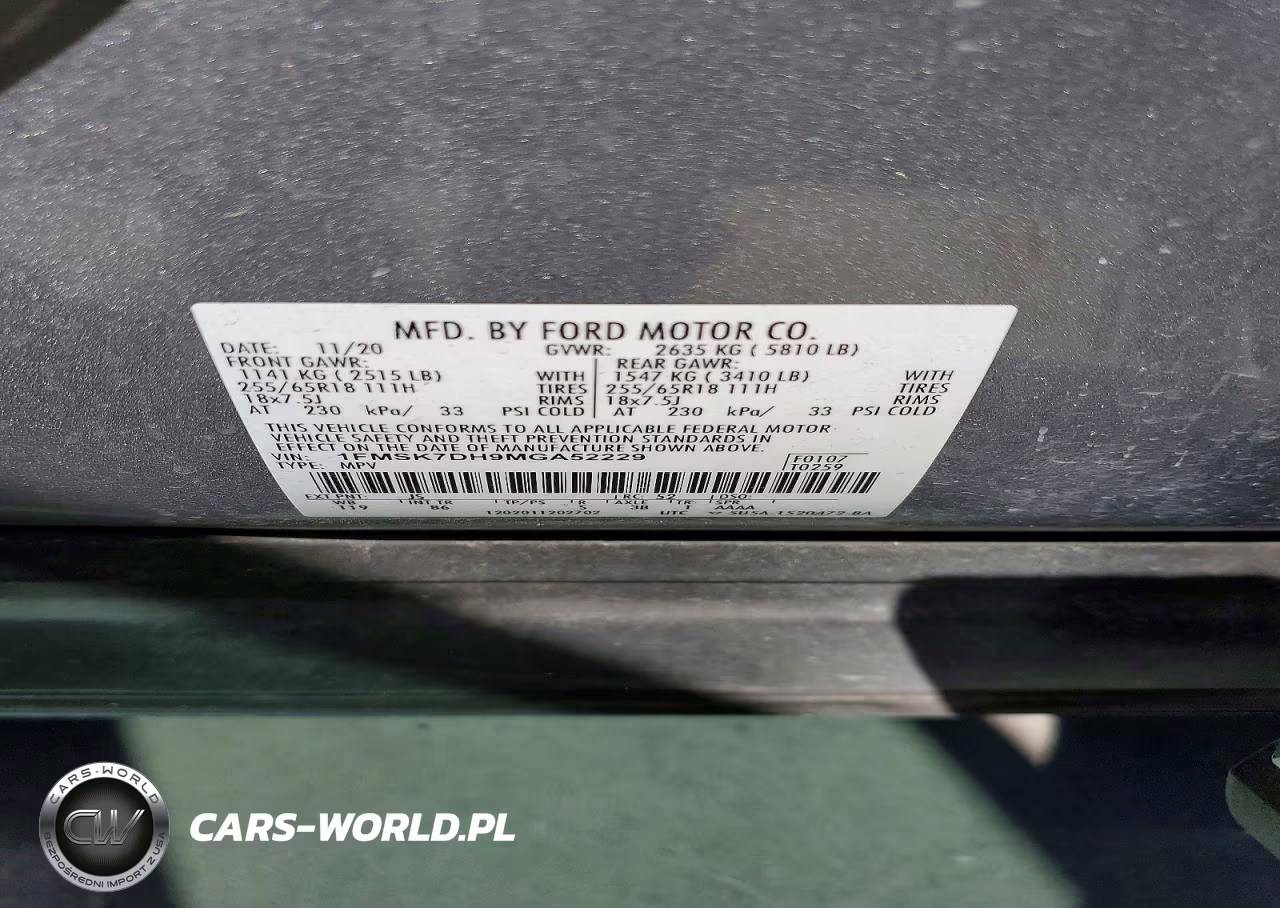 2021 Ford Explorer Xlt VIN:1FMSK7DH9MGA52229 - 13