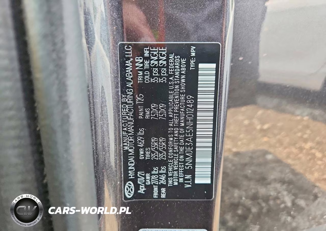 2022 Hyundai Tucson Limited VIN:5NMJE3AE5NH012489 - 13