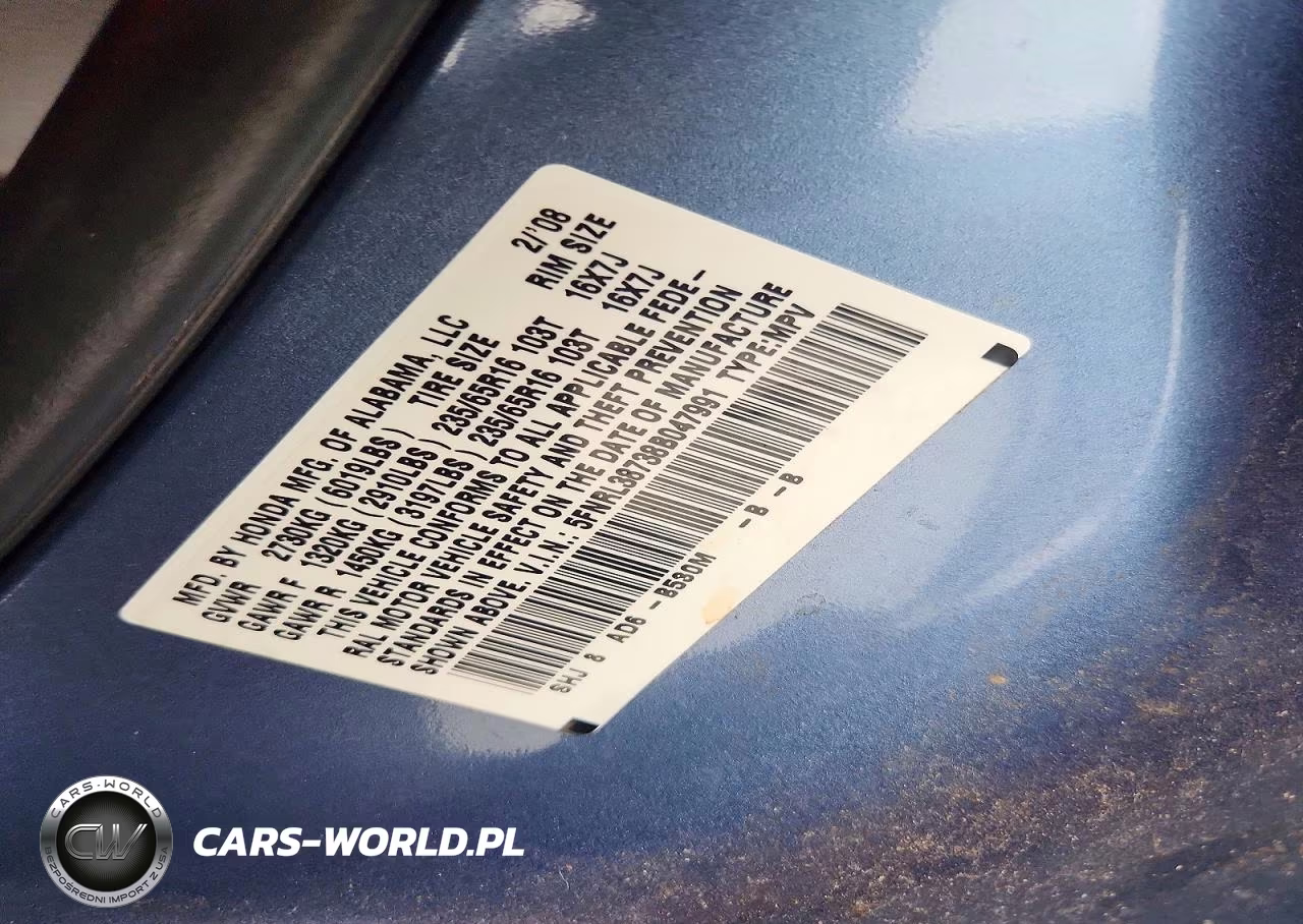 2008 Honda Odyssey Exl VIN:5FNRL38738B047991 - 14