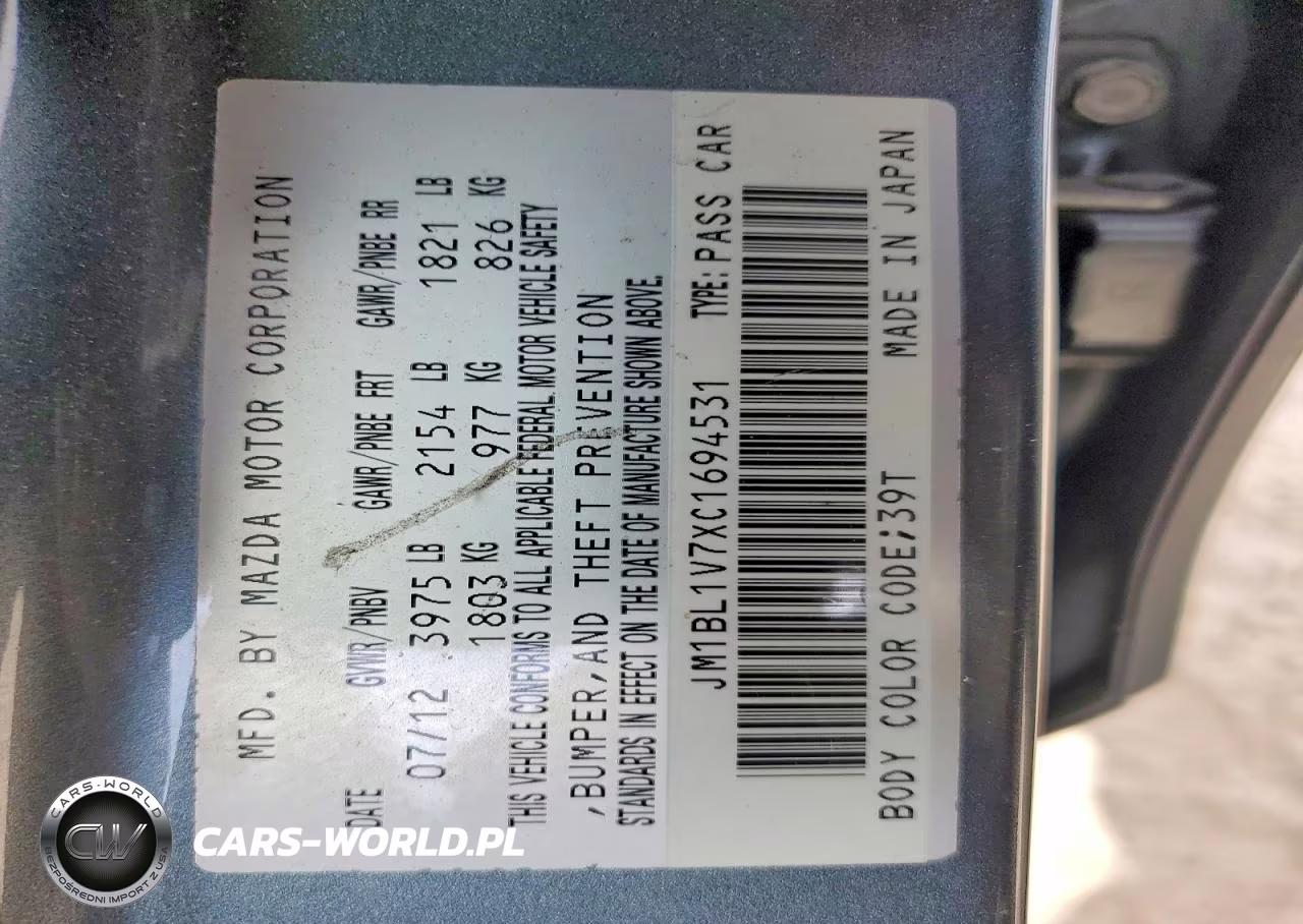 2012 Mazda 3 I VIN:JM1BL1V7XC1694531 - 13