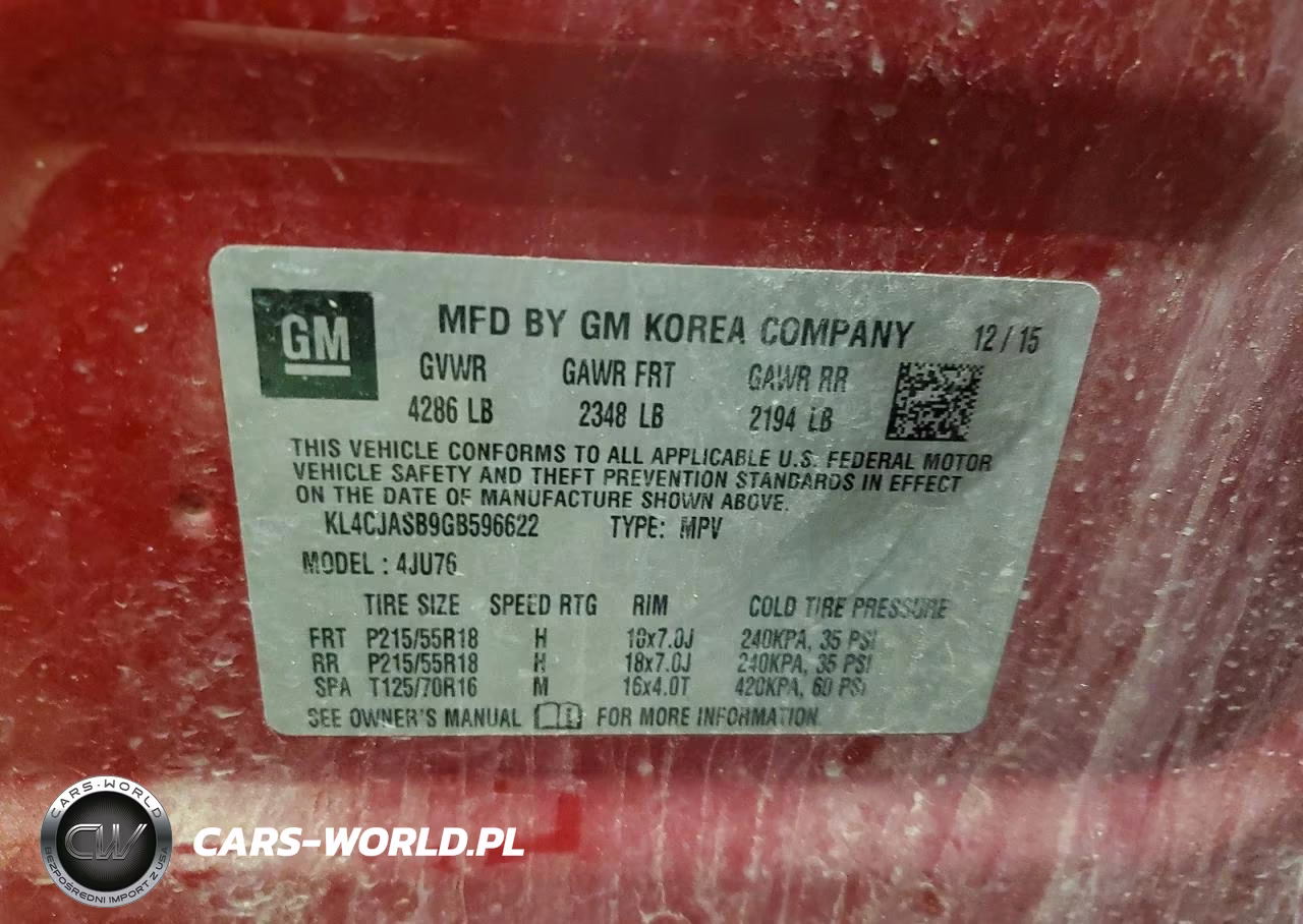 2016 Buick Encore VIN:KL4CJASB9GB596622 - 13