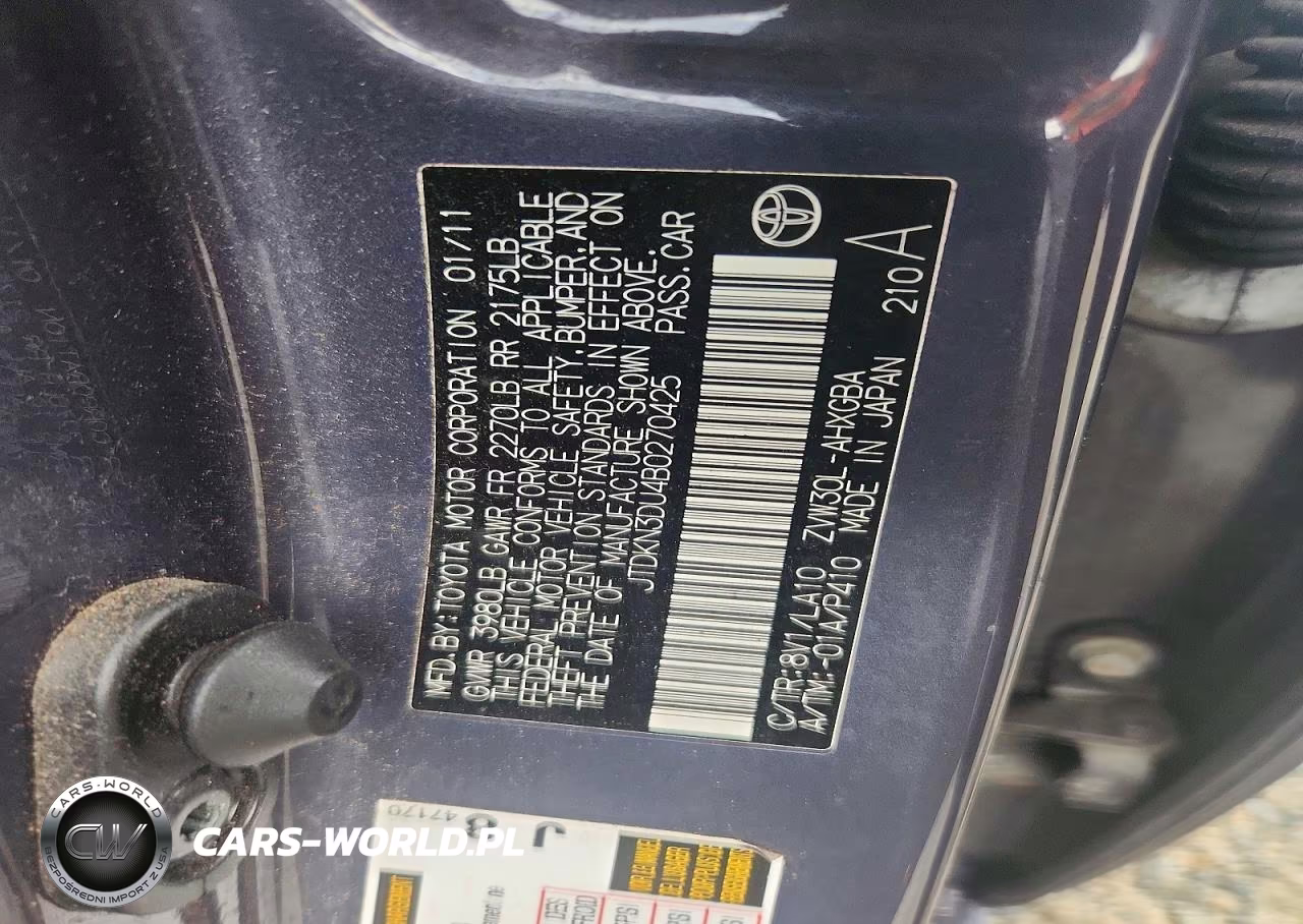 2011 Toyota Prius Four VIN:JTDKN3DU4B0270425 - 12