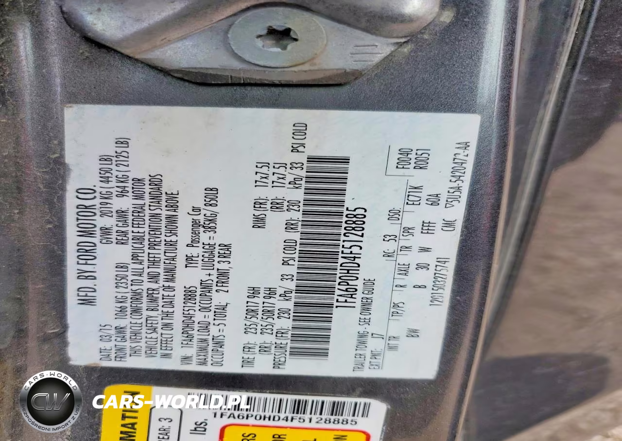 2015 Ford Fusion Se VIN:1FA6P0HD4F5128885 - 12