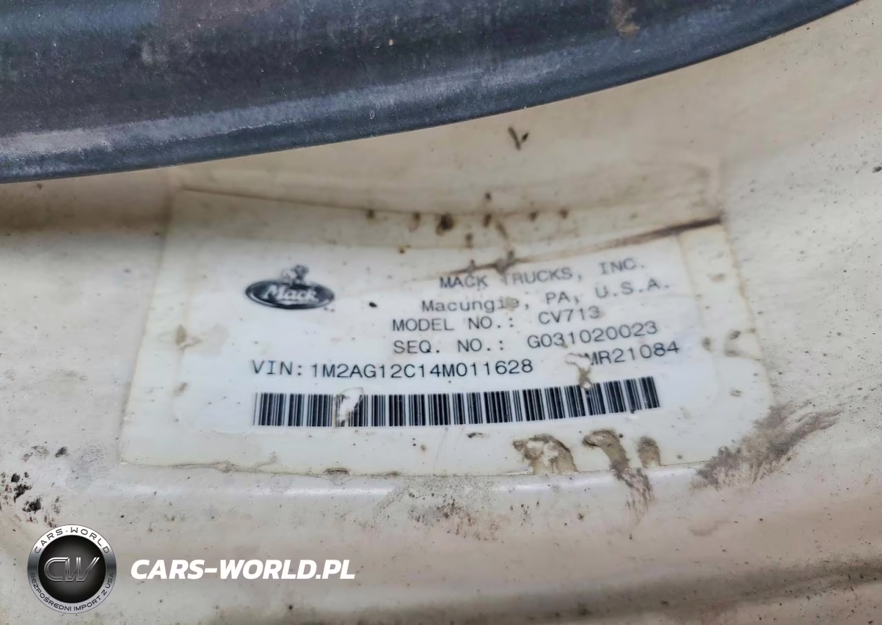 2004 Mack Cv713 Dump Truck VIN:1M2AG12C14M011628 - 11