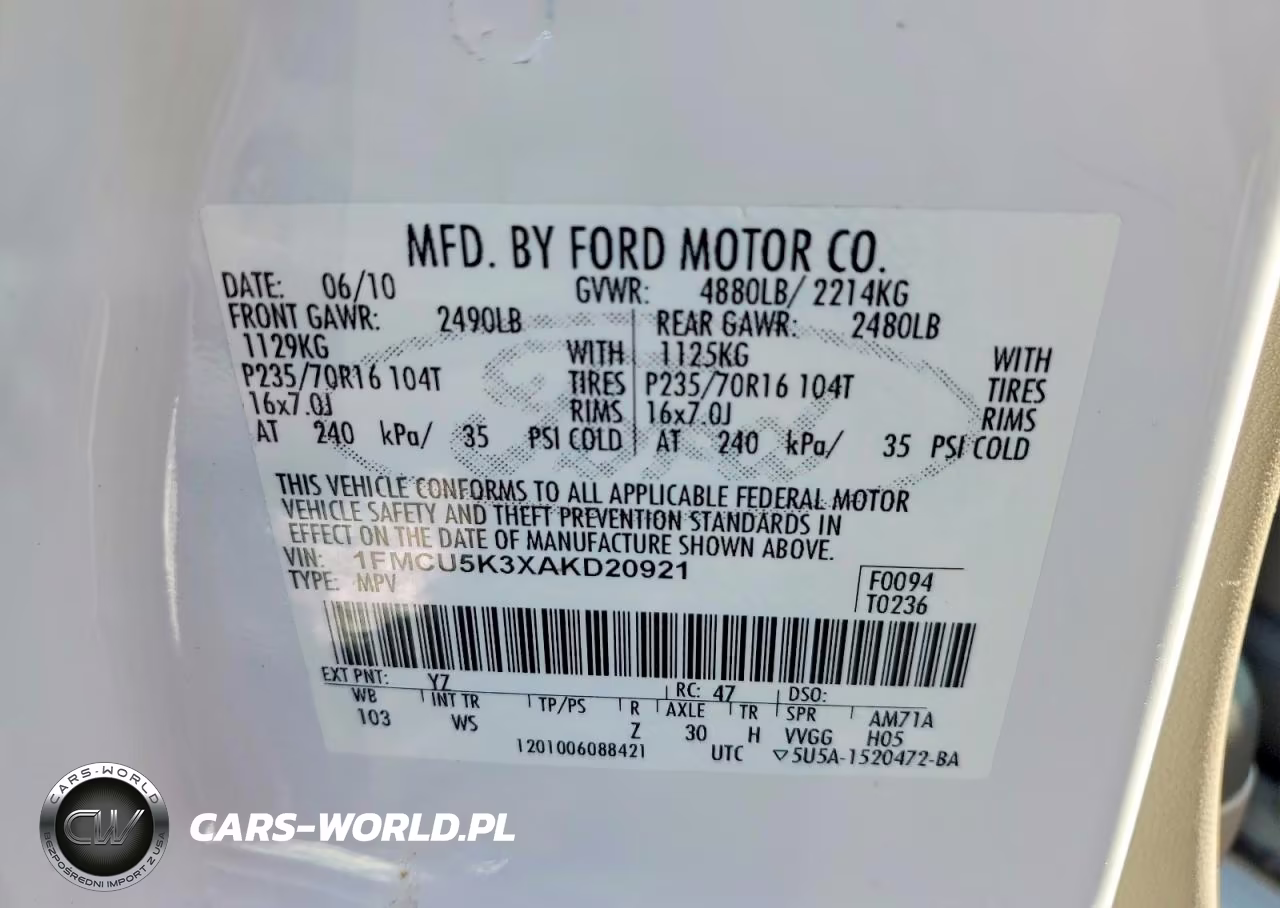 2010 Ford Escape Hybrid VIN:1FMCU5K3XAKD20921 - 13