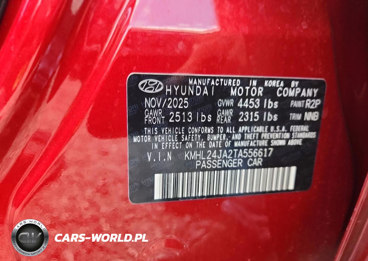 2026 Hyundai Sonata Se VIN:KMHL24JA2TA556617 - 12