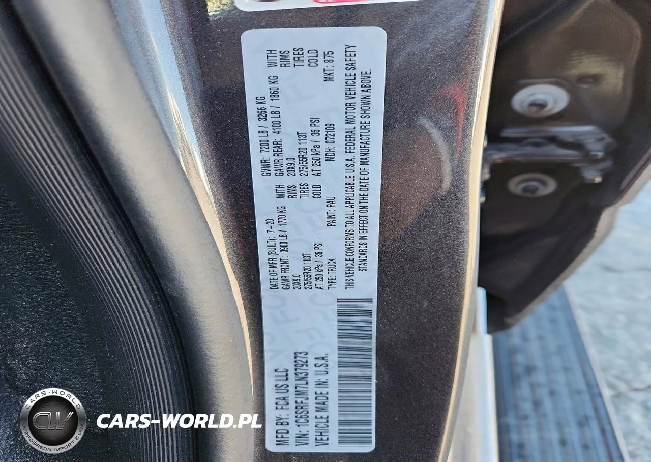 2020 Ram 1500 Laramie VIN:1C6SRFJM7LN379273 - 12