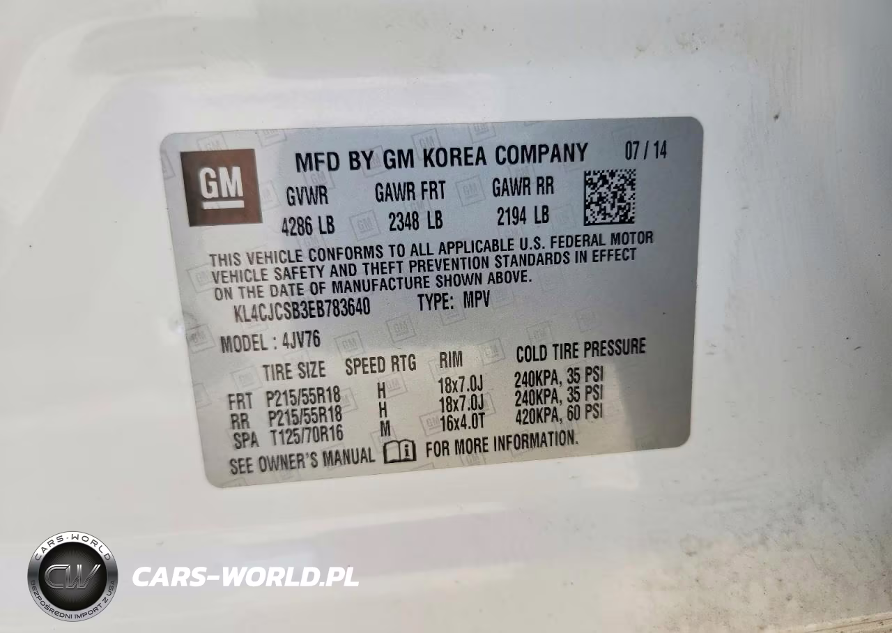 2014 Buick Encore VIN:KL4CJCSB3EB783640 - 13