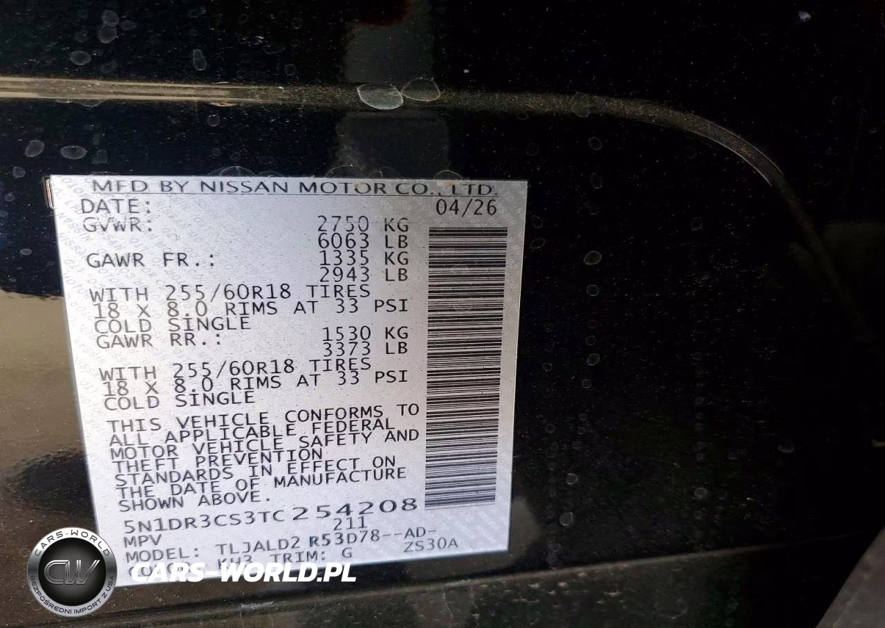 2026 Nissan Pathfinder Sl VIN:5N1DR3CS3TC254208 - 14