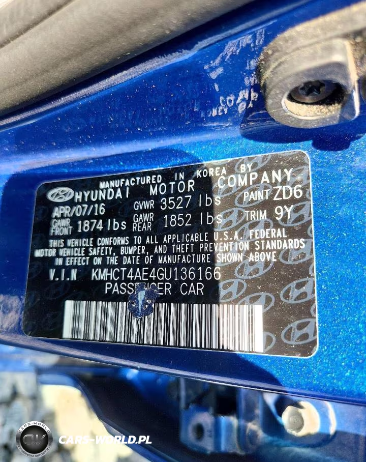 2016 Hyundai Accent Se VIN:KMHCT4AE4GU136166 - 12